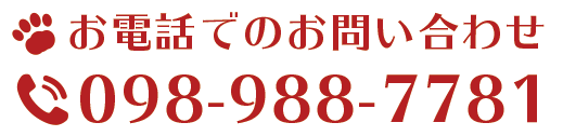 お電話でのお問い合わせ：098-988-7781